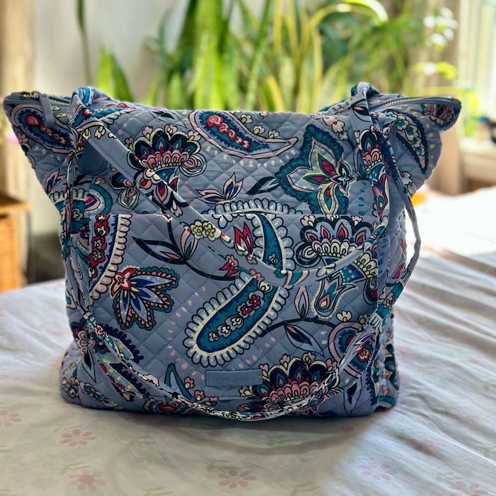 Carson North South Tote In Makani Paisley